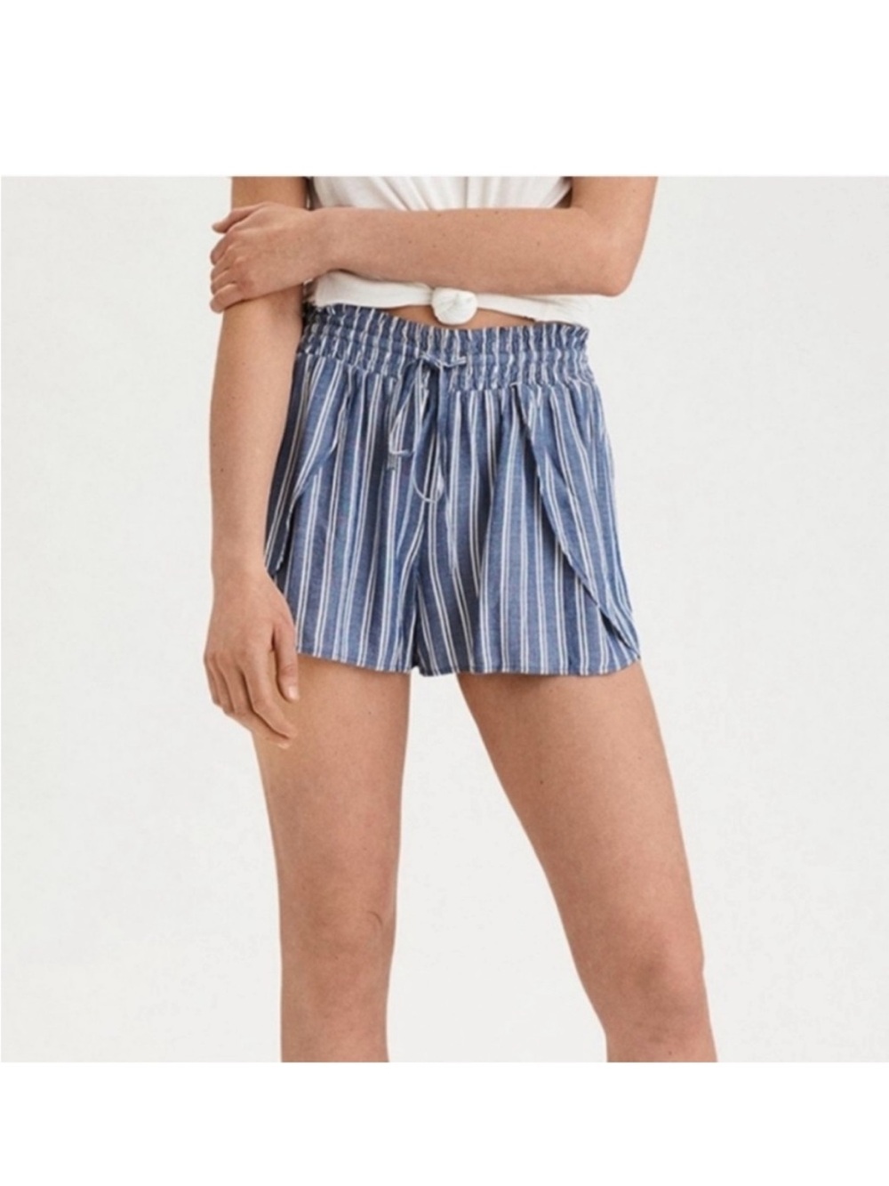 American Eagle Pinstripe Shorts